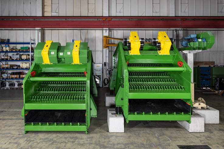 Die Siebe vor Auslieferung im Jahr 2023.